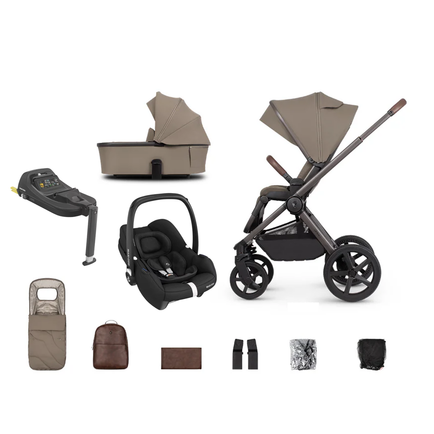 Venicci Upline 2 - 3 in 1 with Maxi Cosi CabrioFix and Base