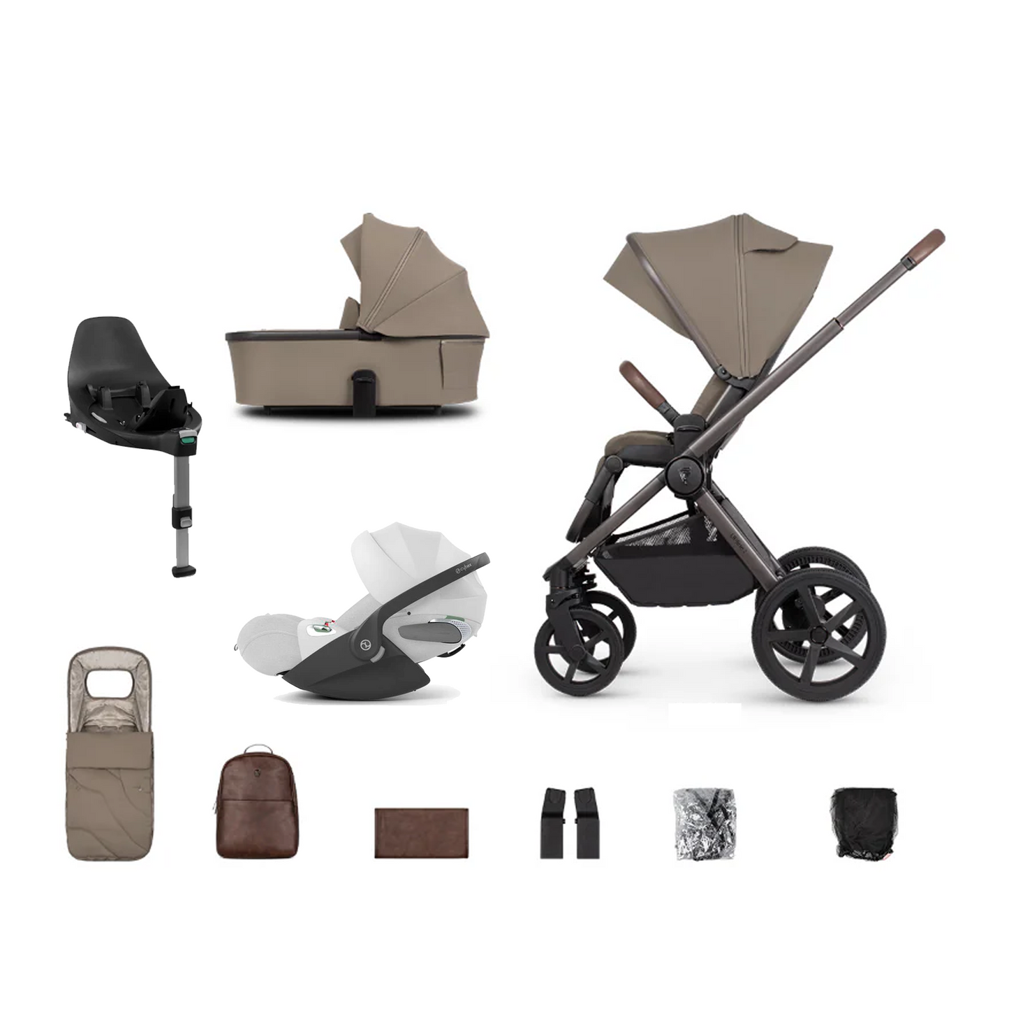Venicci Upline 2 - 3 in 1 with Cybex Cloud T & Base T