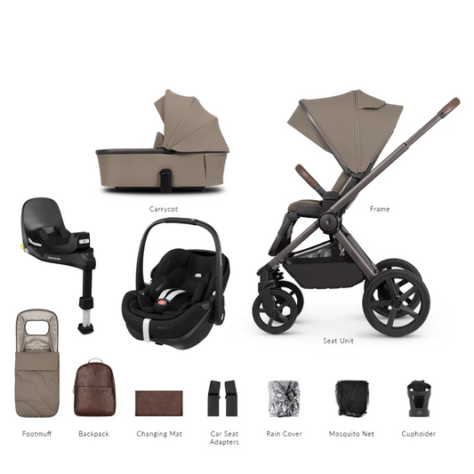 Venicci Upline 2 - 3 in 1 with Maxi Cosi Pebble 360 Pro2 and Familyfix Pro Isofix Base