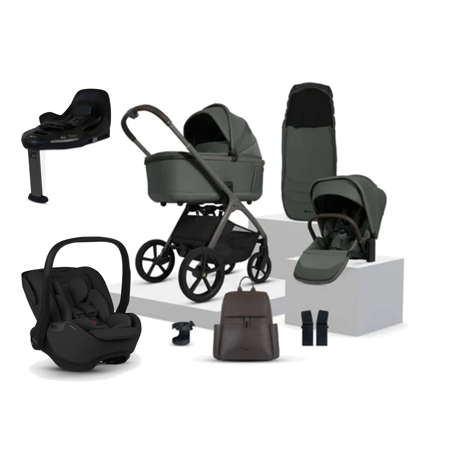 Silver Cross Cove Bundle With Silver Cross Glide Plus 360 Car Seat And Base