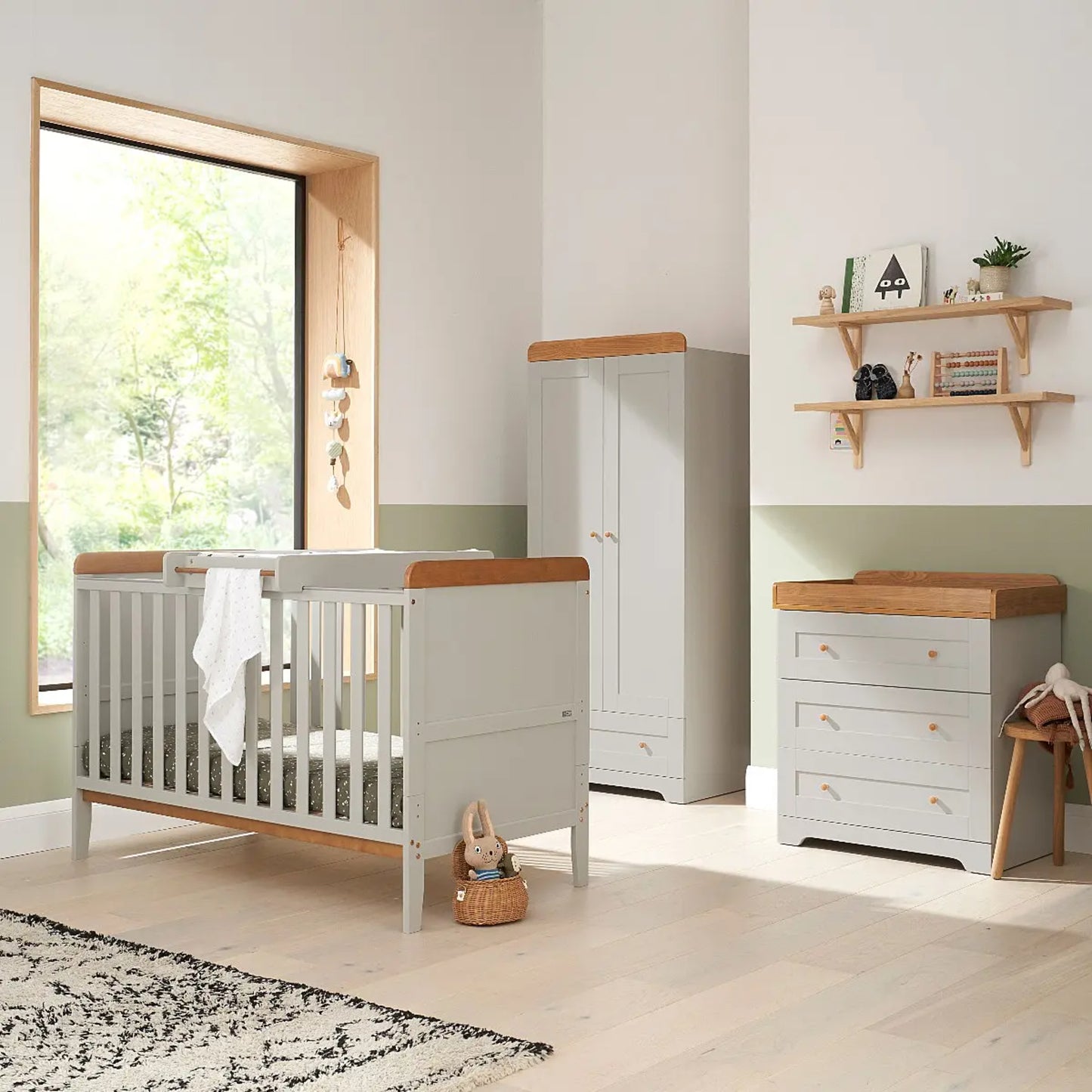Tutti Bambini Rio 3 Piece Range with Cot Bed, Dresser Changer and Wardrobe