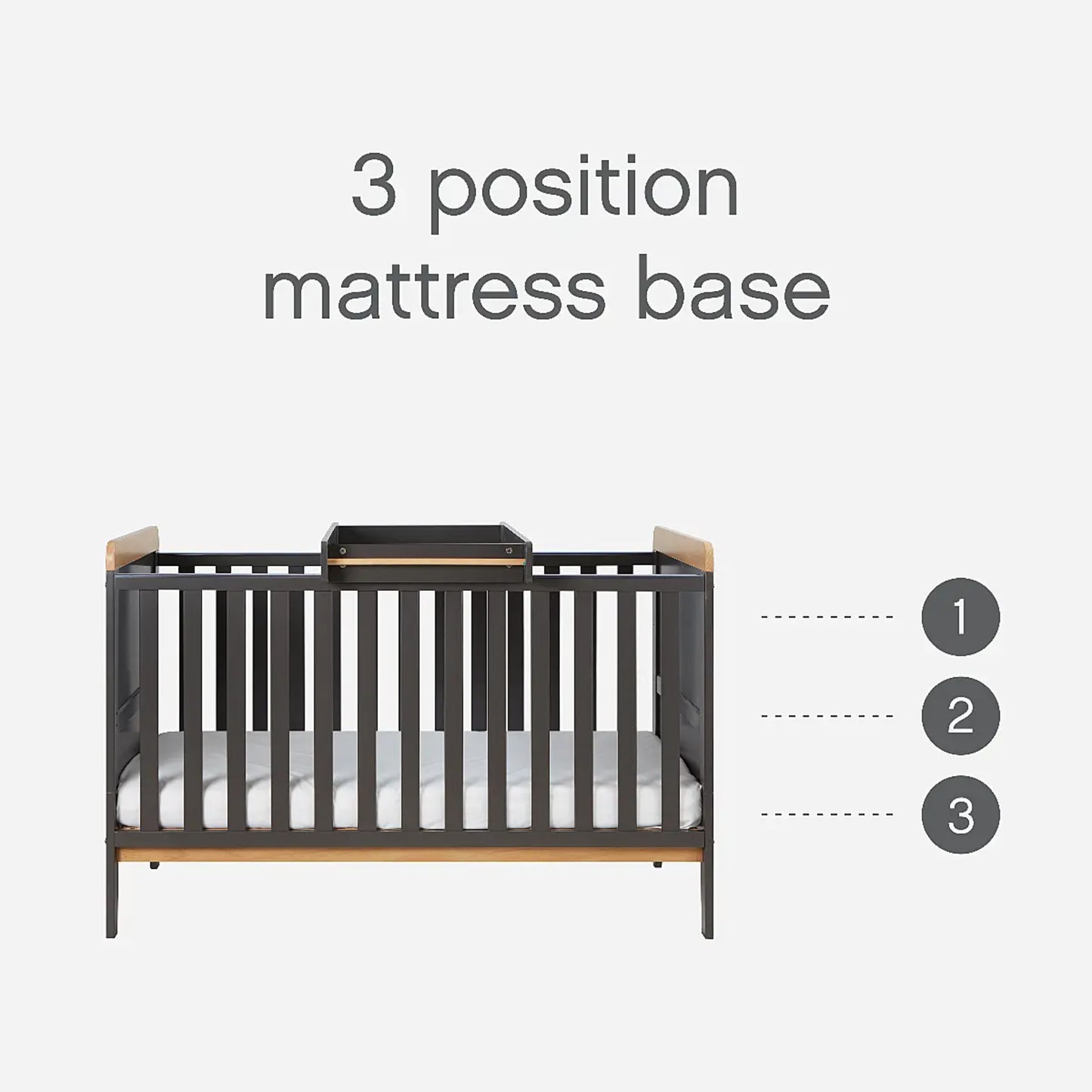 Tutti Bambini Rio Cot Bed with Cot Top Changer & Mattress