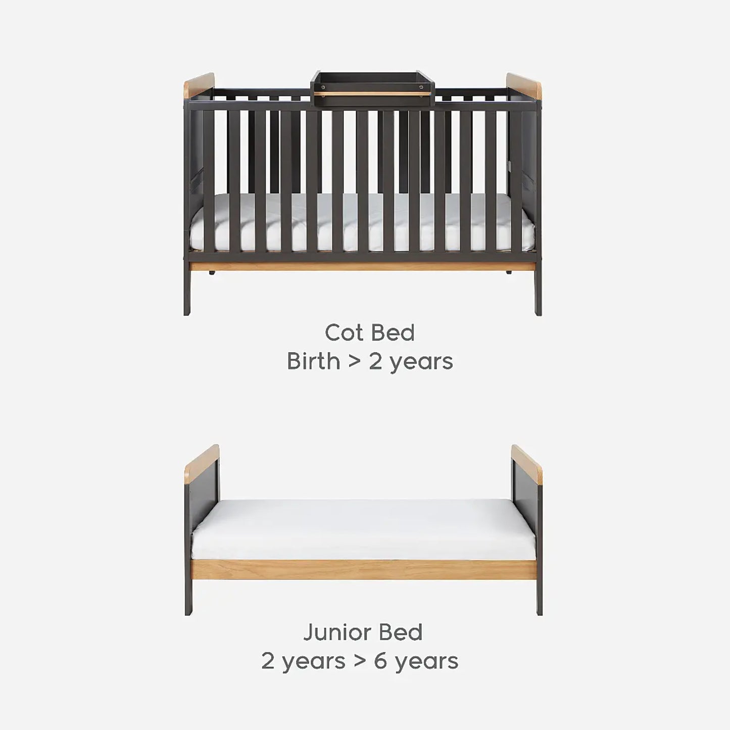 Tutti Bambini Rio 2 Piece Set with Cot Bed and Dresser Changer
