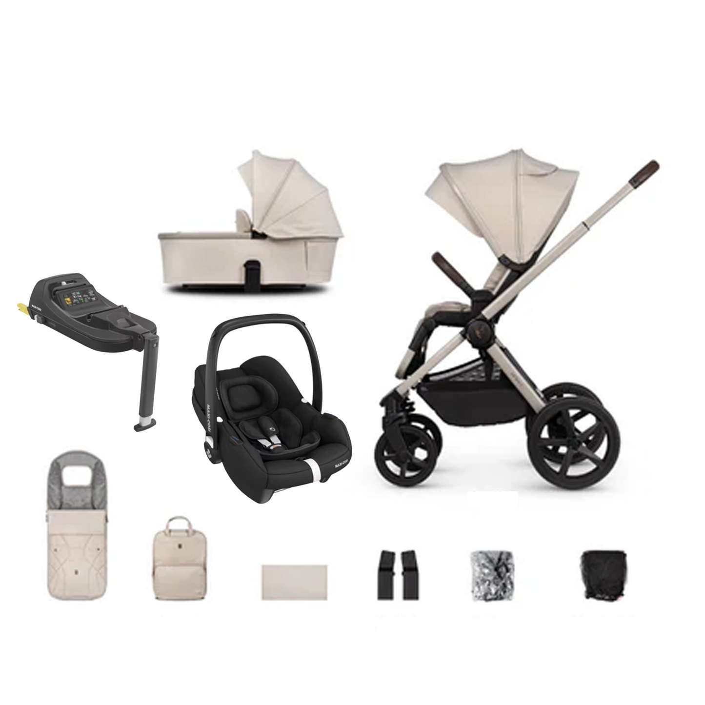 Venicci Upline 2 - 3 in 1 with Maxi Cosi CabrioFix and Base