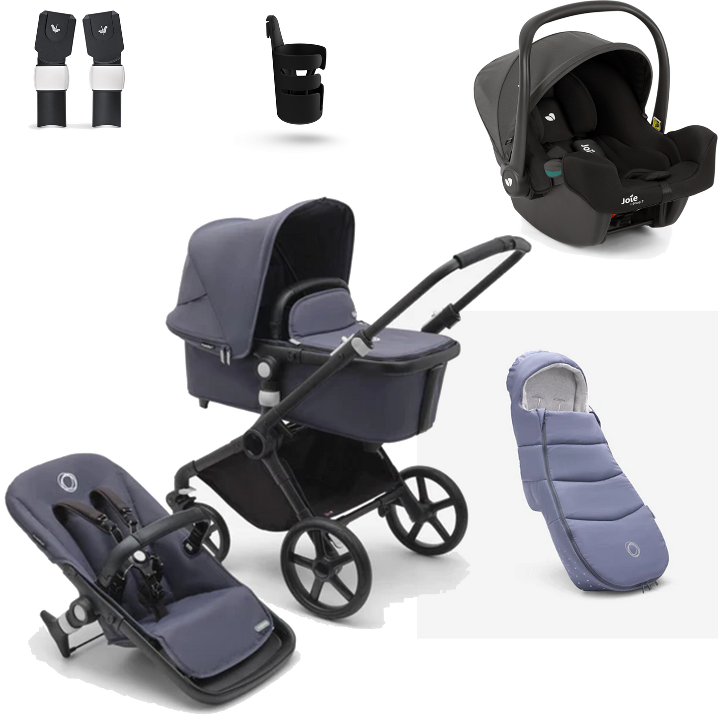 Bugaboo Fox Cub Essential Bundle with Joie iSnug