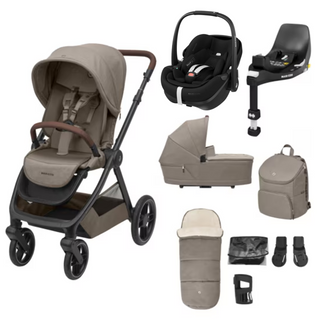 Maxi Cosi Oxford 9 Piece Complete Bundle with Maxi Cosi Pebble 360 and Family Fix Base