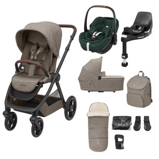 Maxi Cosi Oxford 9 Piece Complete Bundle with Maxi Cosi Pebble 360 and Family Fix Base