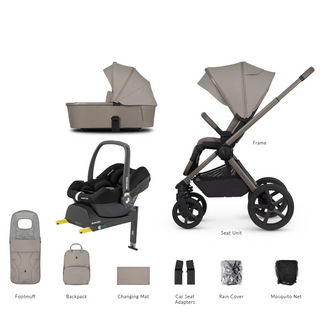 Venicci Upline 2 - 3 in 1 with Maxi Cosi CabrioFix and Base