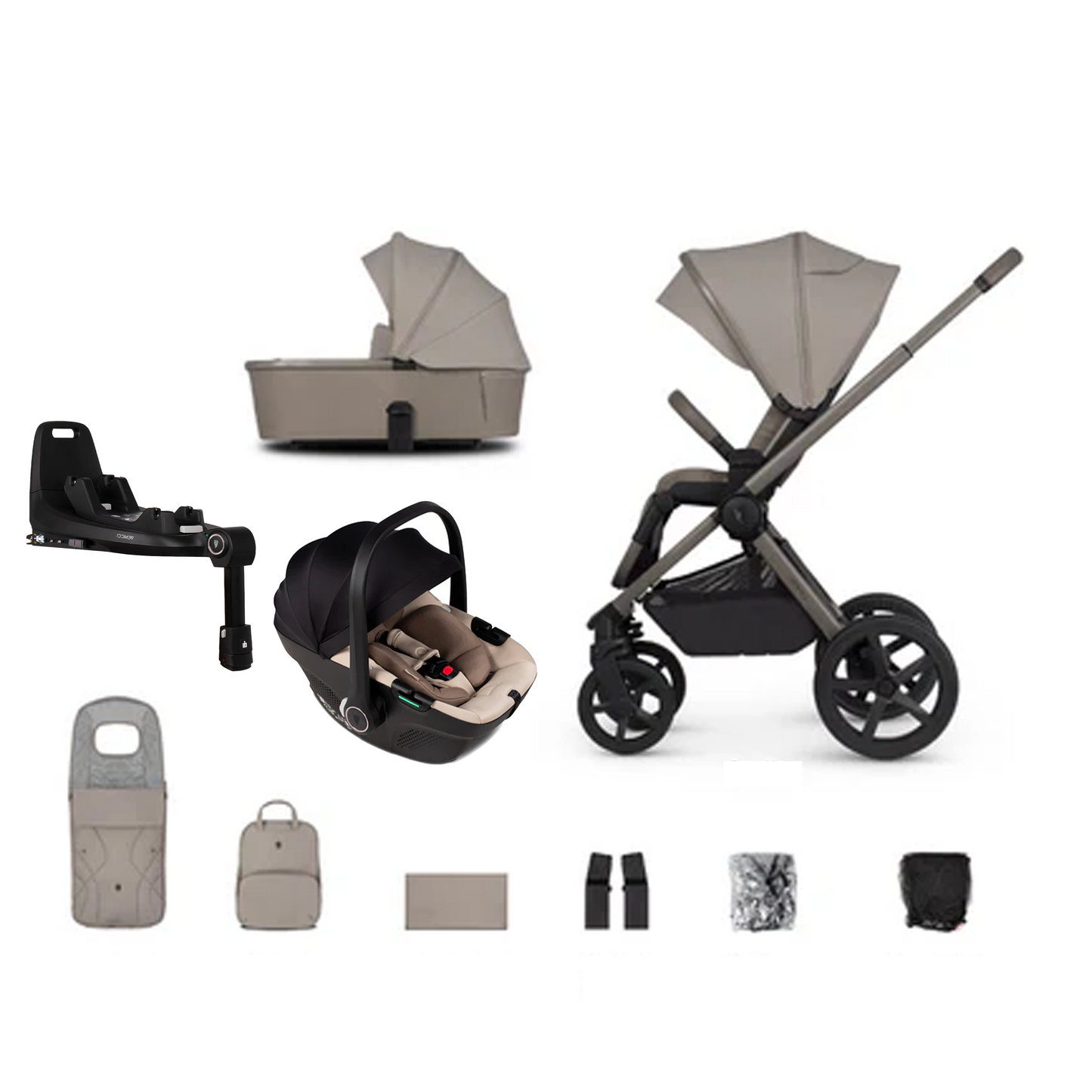 Venicci Upline 2 - 3 in 1 Buggy with Venicci Tiago 360 Car Seat