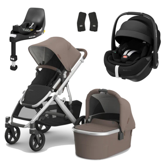 UPPAbaby Vista V3 Buggy with Maxi Cosi Pebble 360 Pro2 and Familyfix Pro Isofix Base