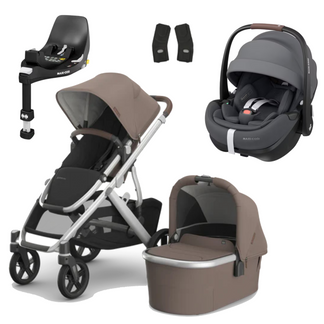 UPPAbaby Vista V3 Buggy with Maxi Cosi Pebble 360 Pro2 and Familyfix Pro Isofix Base