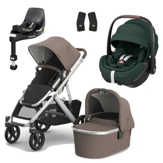 UPPAbaby Vista V3 Buggy with Maxi Cosi Pebble 360 Pro2 and Familyfix Pro Isofix Base