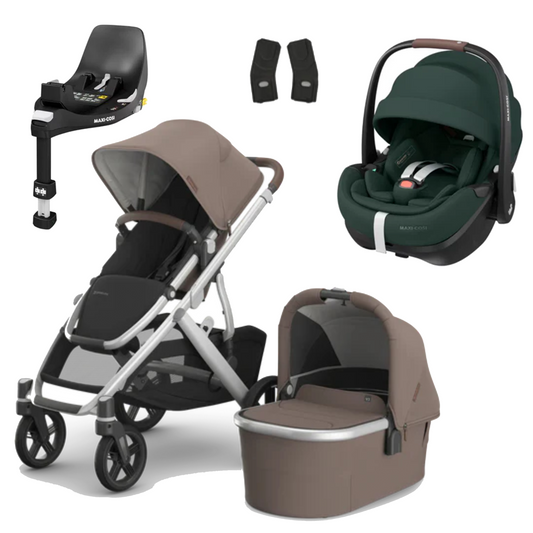 UPPAbaby Vista V3 Buggy with Maxi Cosi Pebble 360 Pro2 and Familyfix Pro Isofix Base