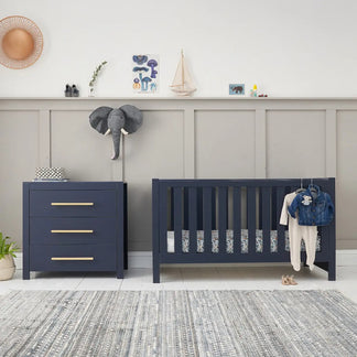 Tutti Bambini Tivoli 2 Piece Set with Cot Bed and Dresser Changer