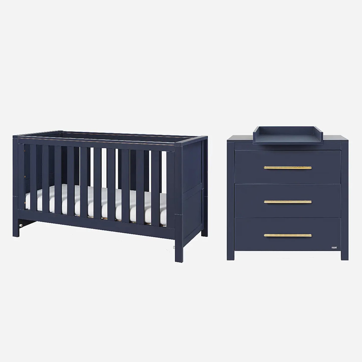 Tutti Bambini Tivoli 2 Piece Set with Cot Bed and Dresser Changer