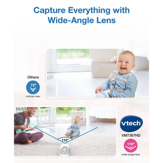 VTech 7 Inch High-Definition Pan & Tilt Video Monitor VM7367HD
