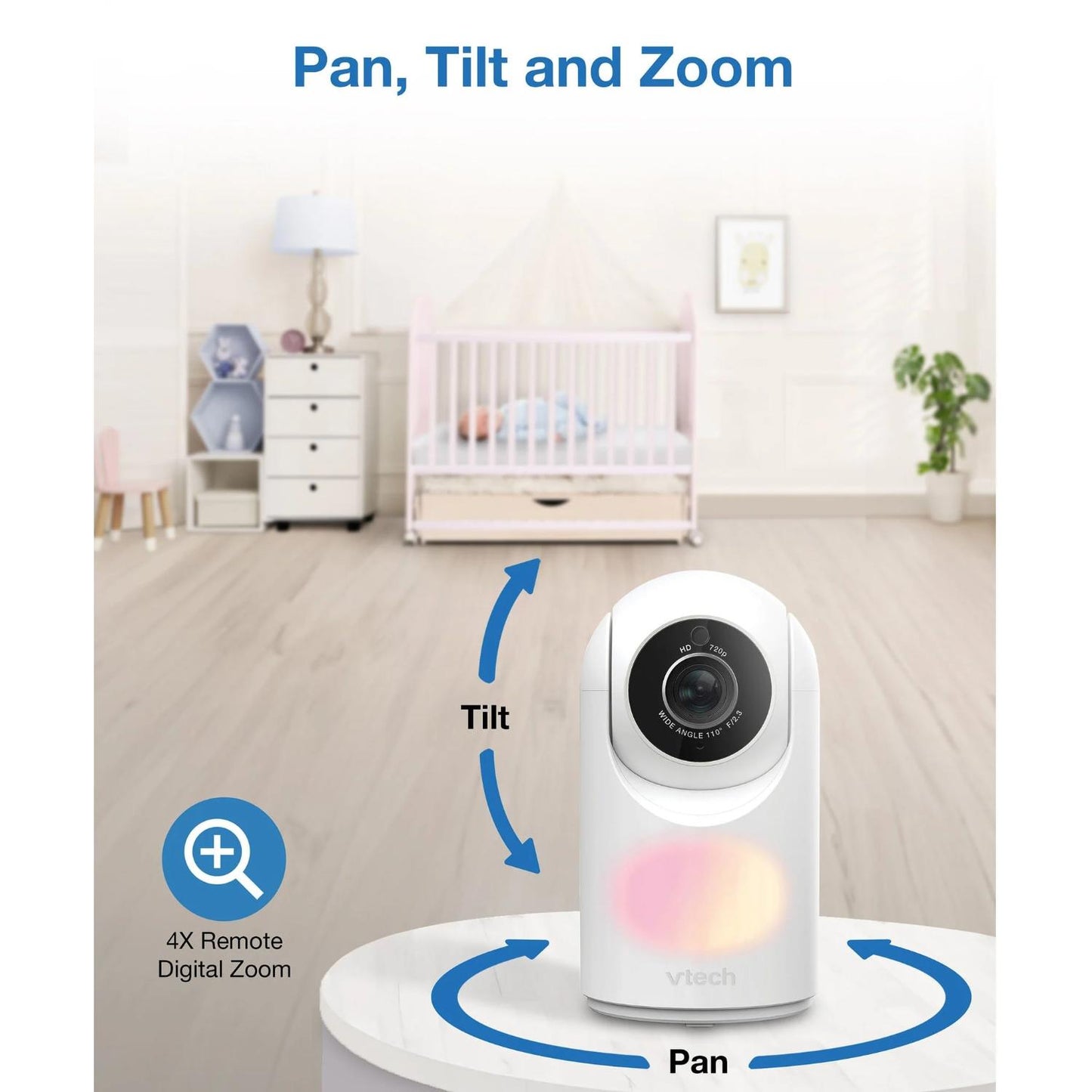 VTech 7 Inch High-Definition Pan & Tilt Video Monitor VM7367HD