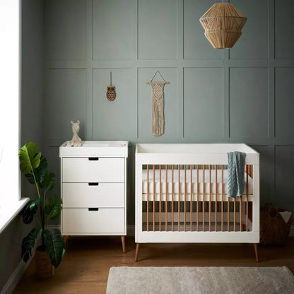 Obaby Maya 2 Piece Cot Bed and Dresser Changer