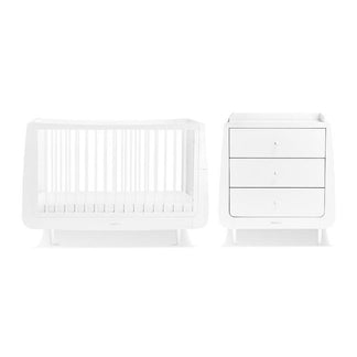 SnuzKot Skandi 2 Piece Nursery Furniture Set - Cot Bed & Changing Unit