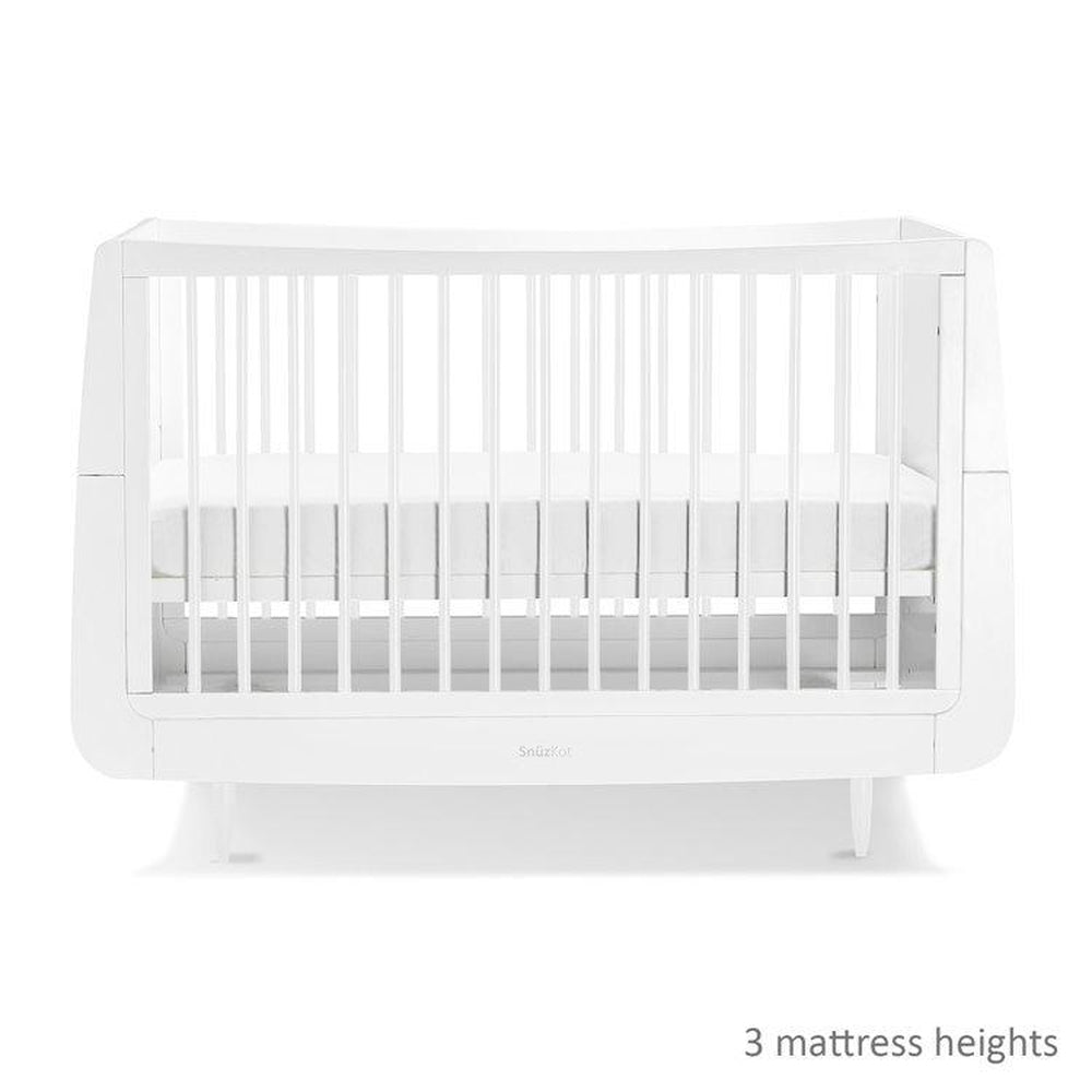 SnuzKot Skandi 2 Piece Nursery Furniture Set - Cot Bed & Changing Unit