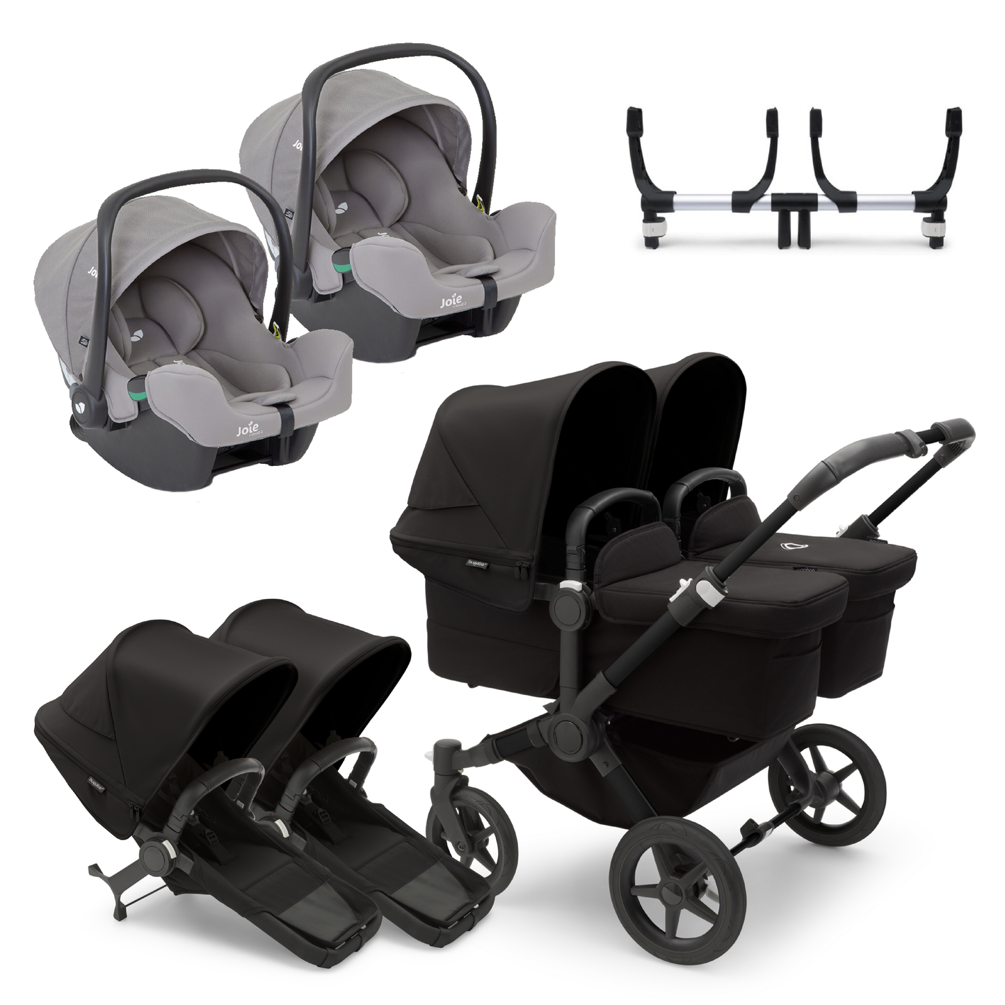 Bugaboo Donkey 5 Twin Travel System with Joie iSnug 2 BabyDoc Shop Ireland