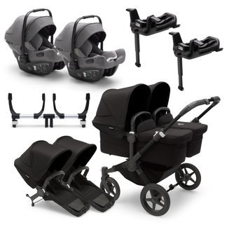 Bugaboo Donkey 5 Twin Turtle Car Seat Travel System Bundle