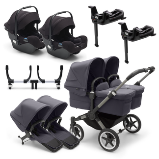 Bugaboo Donkey 5 Twin Turtle Car Seat Travel System Bundle
