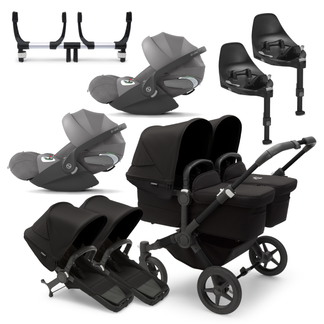 Bugaboo Donkey 5 Twin with Cybex Cloud T Travel System Bundle