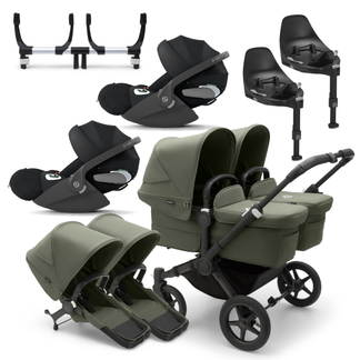 Bugaboo Donkey 5 Twin with Cybex Cloud T Travel System Bundle