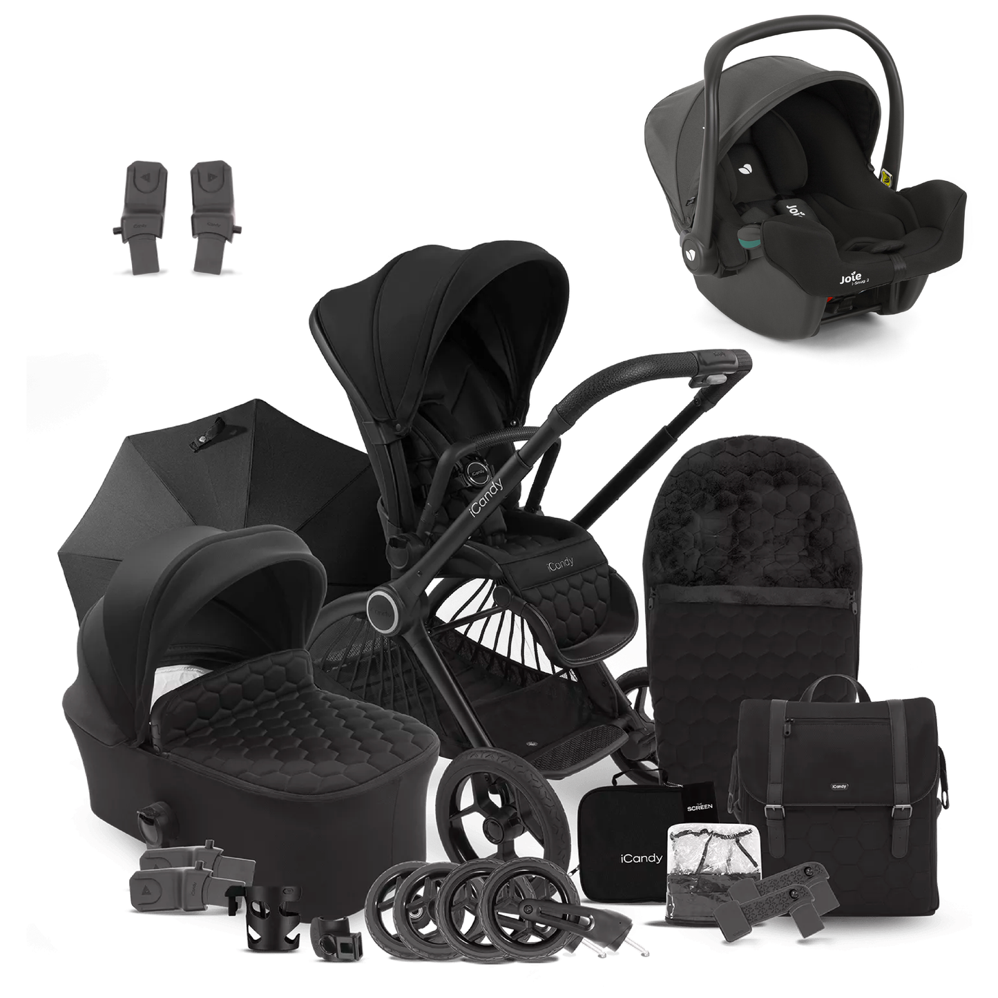 iCandy Core Complete Bundle with Joie iSnug 2 iSize Car Seat