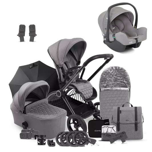 iCandy Core Complete Bundle with Joie iSnug 2 iSize Car Seat