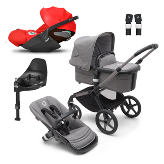 Bugaboo Fox 5 Travel System with Cybex Cloud T and ISOFIX Base
