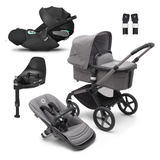 Bugaboo Fox 5 Travel System with Cybex Cloud T and ISOFIX Base