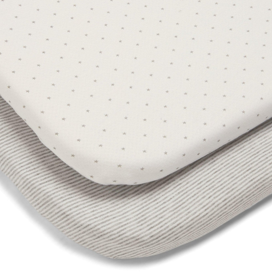 Mamas & Papas Universal Crib Fitted Sheets (87x50cm) - 2 Pack