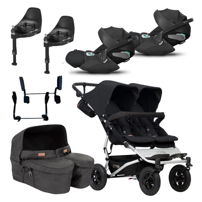 Mountain Buggy Duet Twin Bundle with Cybex Cloud Z2 and Bases