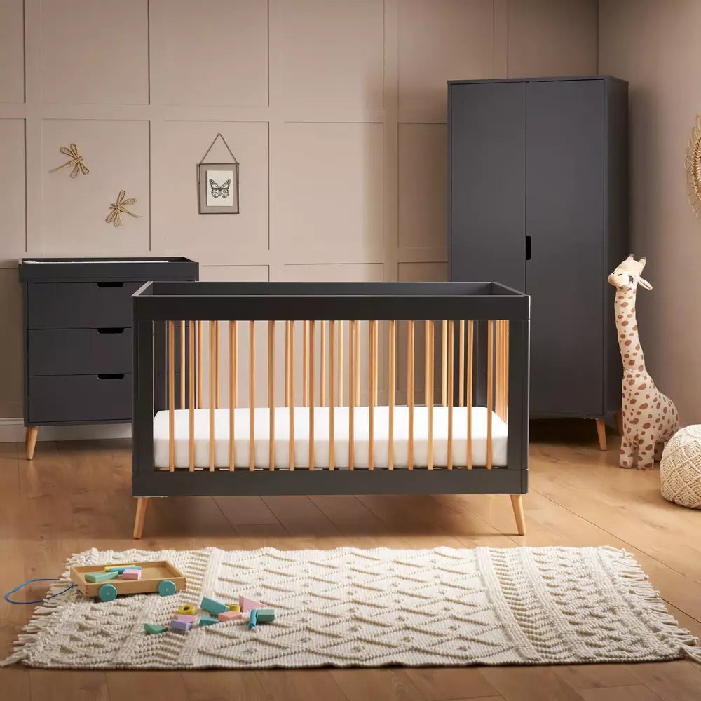 Obaby Maya 2 Piece Cot Bed and Dresser Changer