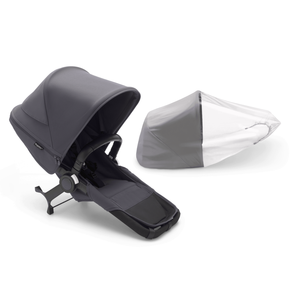 Bugaboo donkey2 duo complete extension seat set in grey melange sales