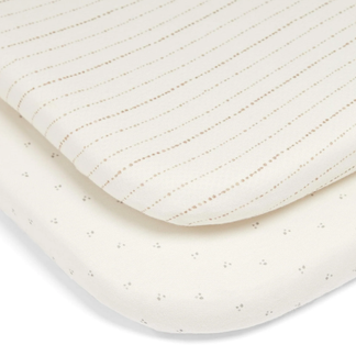 Mamas & Papas Universal Crib Fitted Sheets (87x50cm) - 2 Pack