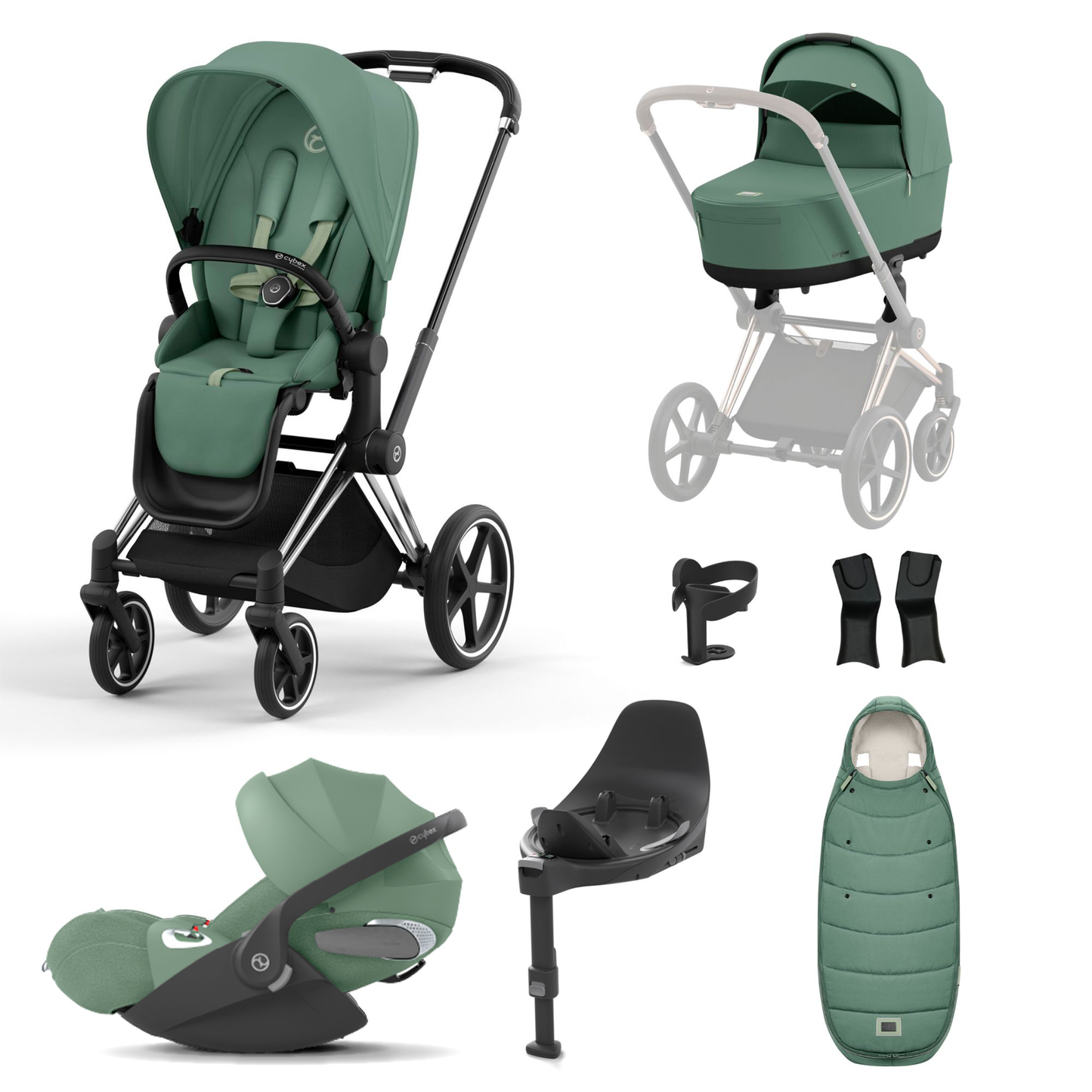 Cybex Priam Essentials Bundle with Cybex Cloud T and Base T