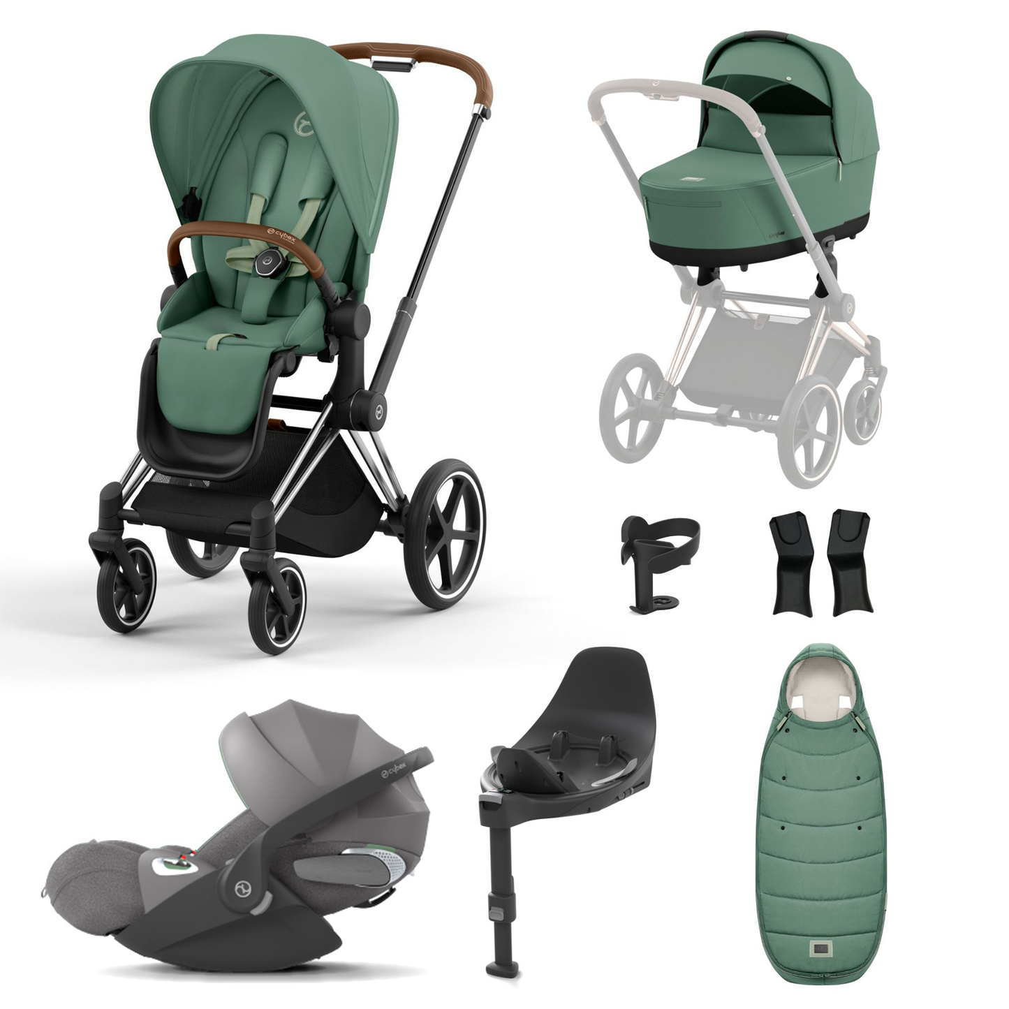 Cybex Priam Essentials Bundle with Cybex Cloud T and Base T