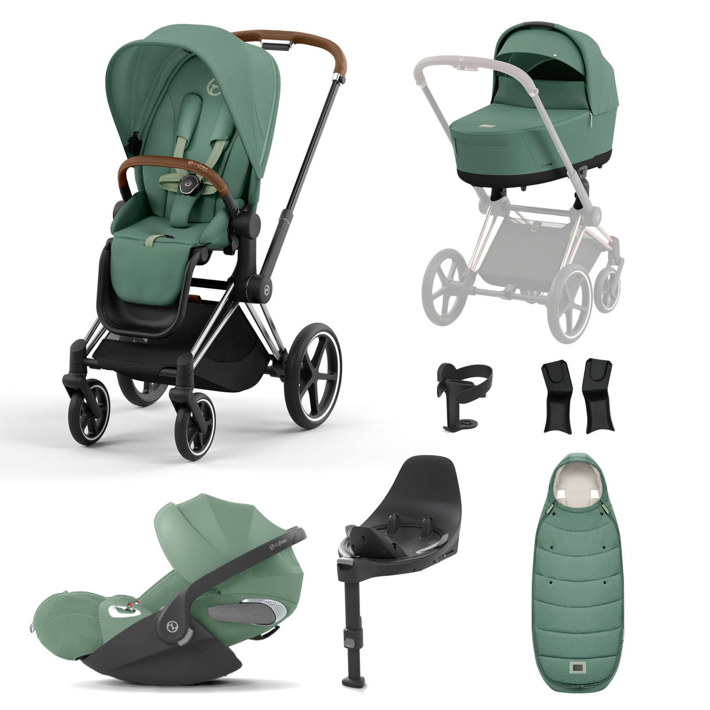 Cybex Priam Essentials Bundle with Cybex Cloud T and Base T