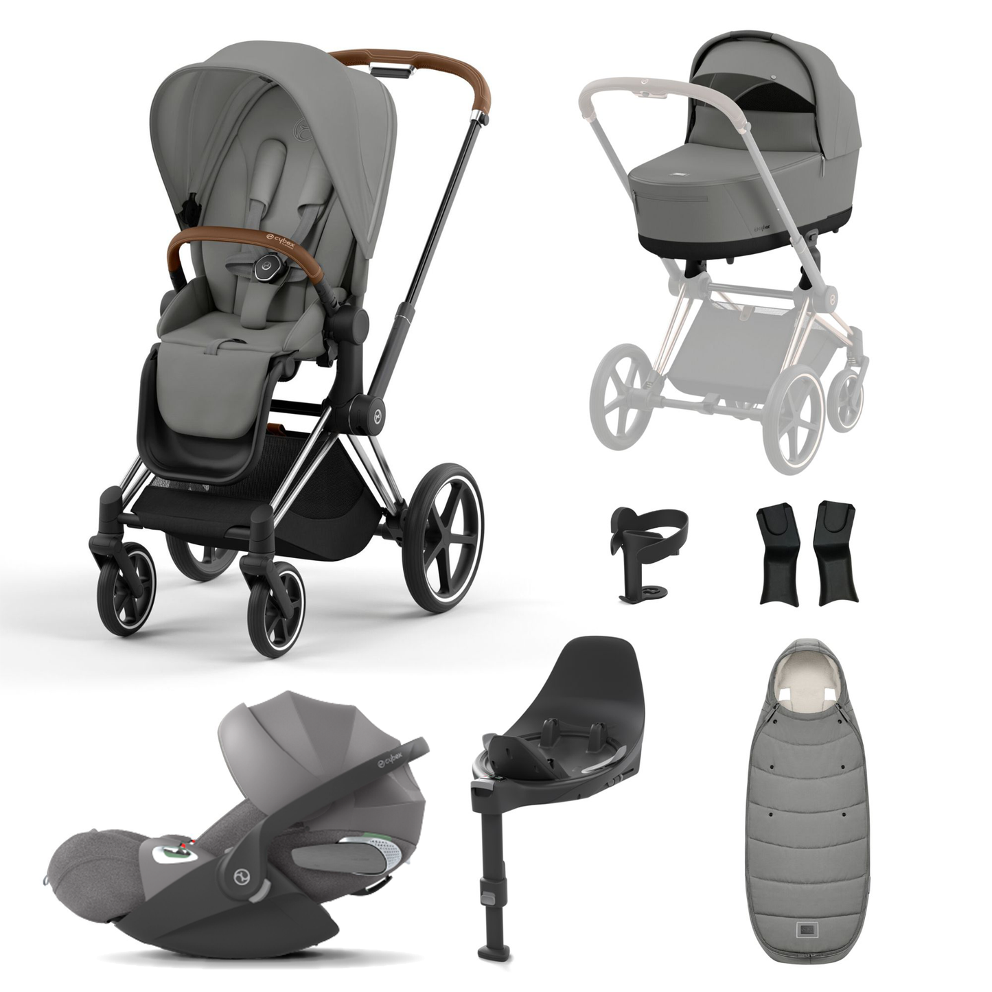 Cybex Priam Essentials Bundle with Cybex Cloud T and Base T