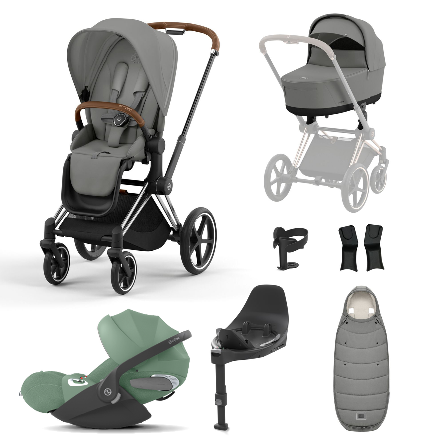 Cybex Priam Essentials Bundle with Cybex Cloud T and Base T