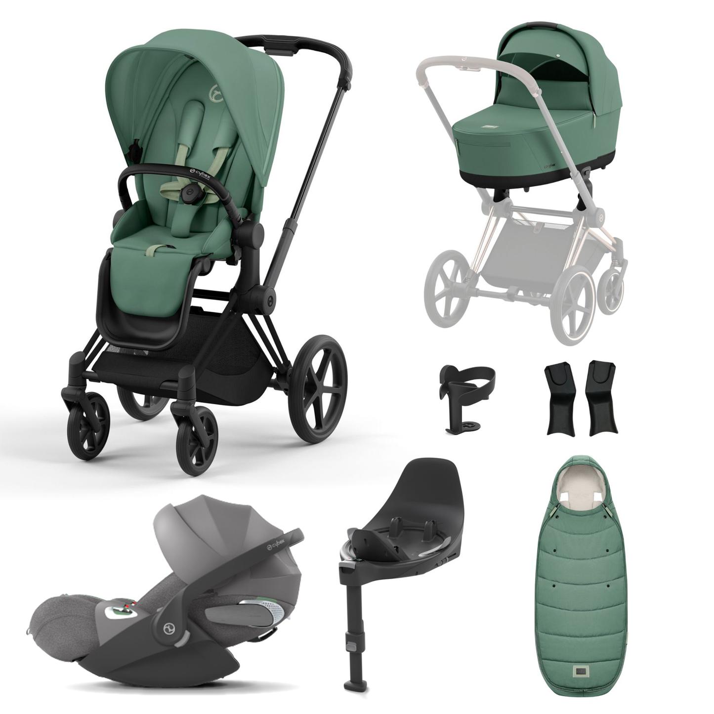 Cybex Priam Essentials Bundle with Cybex Cloud T and Base T