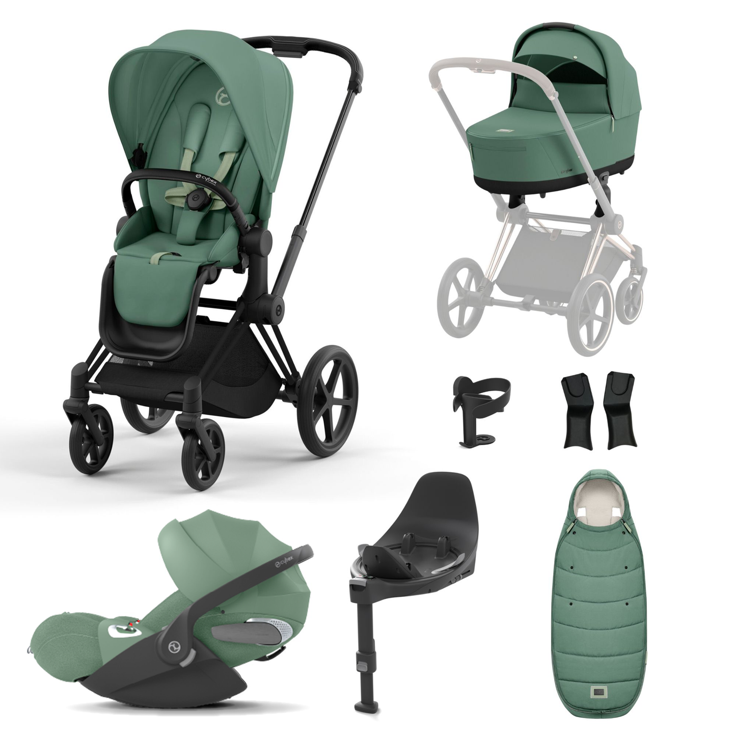 Cybex Priam Essentials Bundle with Cybex Cloud T and Base T