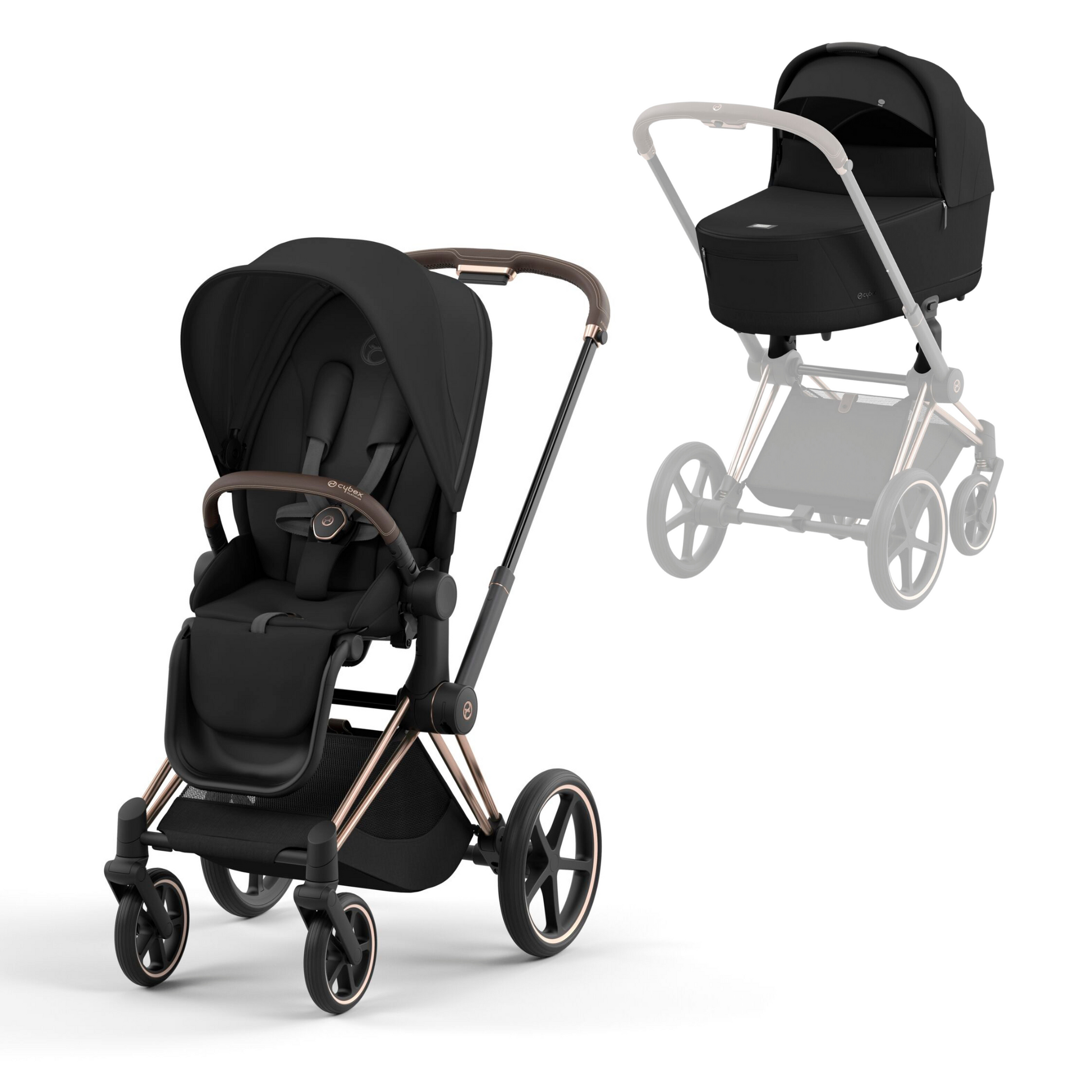 cybex priam rose gold black Cybex Priam Buggy (2023 Model)