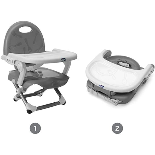Chicco Pocket Snack Booster Seat - Dark Grey