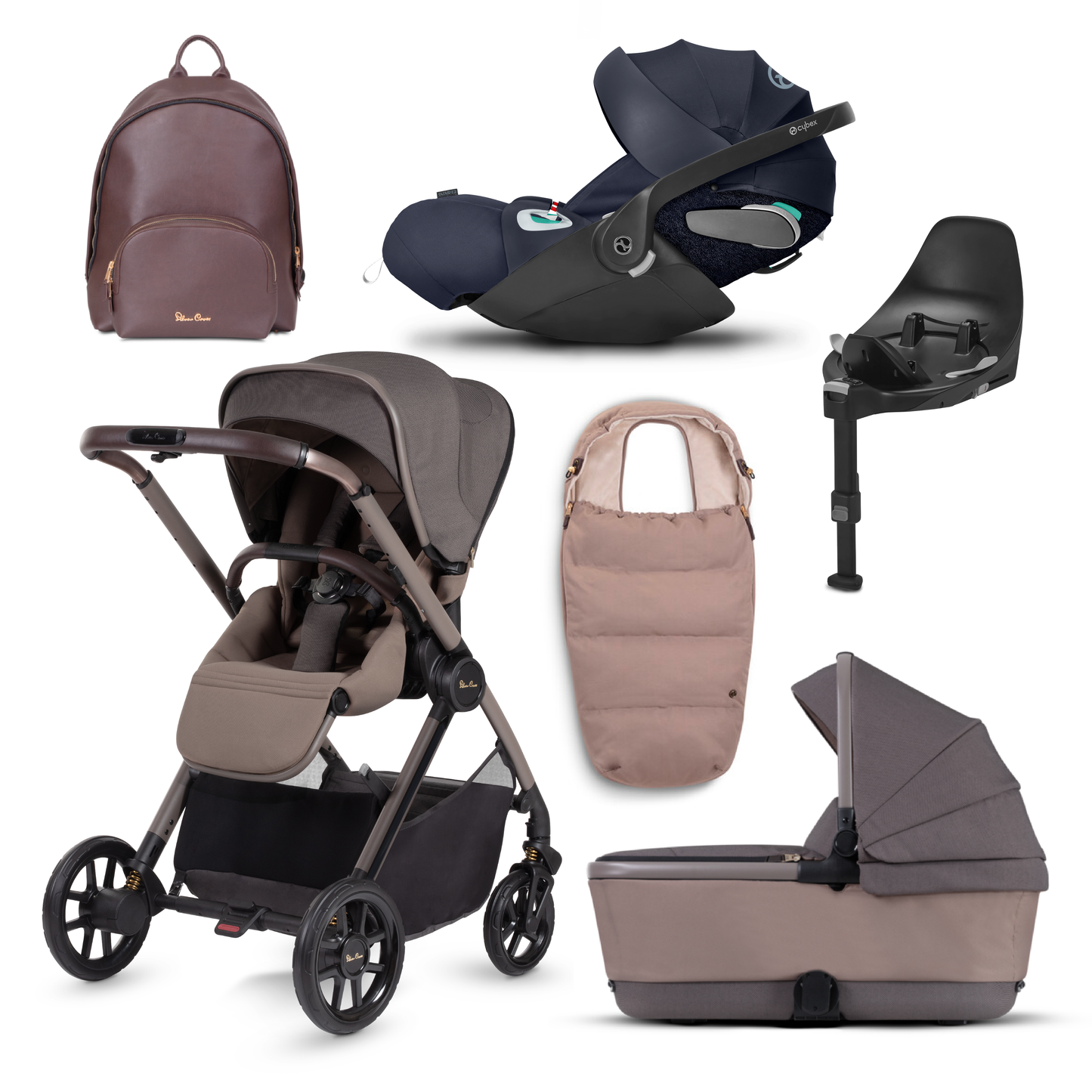 Silver Cross Reef Bundle with Cybex Cloud Z2 Car Seat and Base