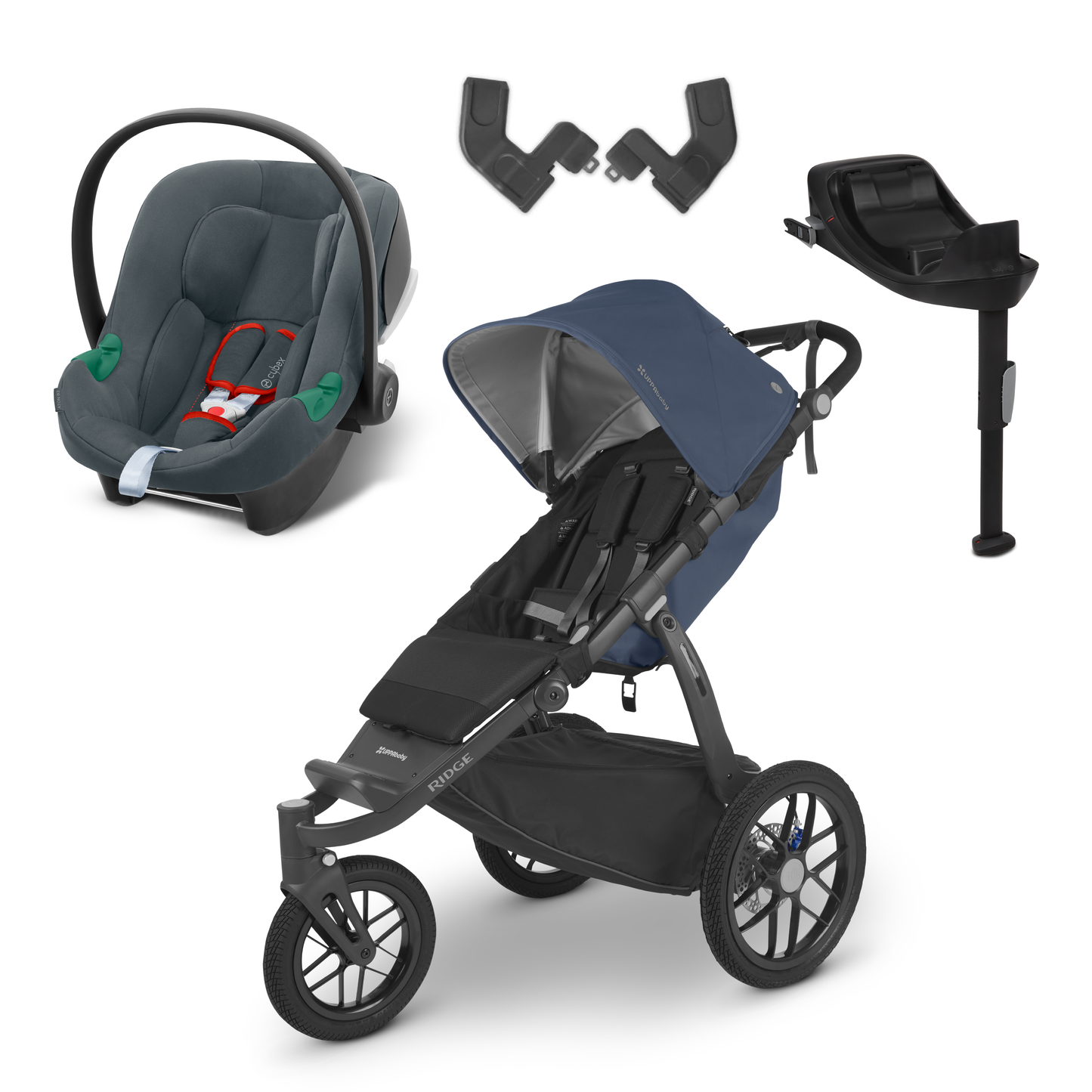 UPPAbaby Ridge with Cybex Aton B2 and Base