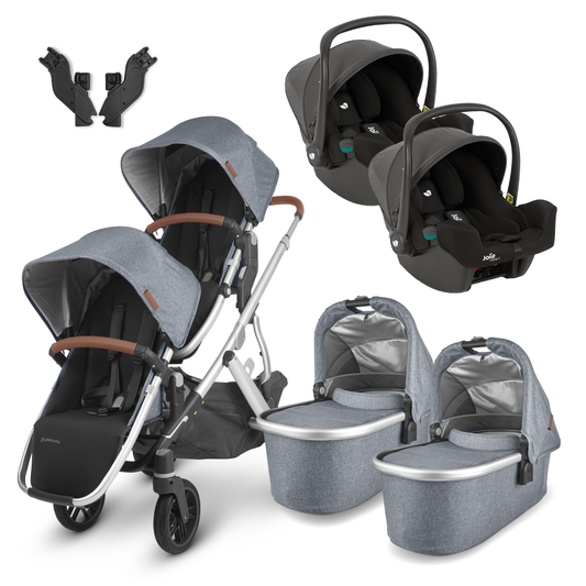 UPPAbaby Vista Twin Travel System with Joie iSnug Car Seats